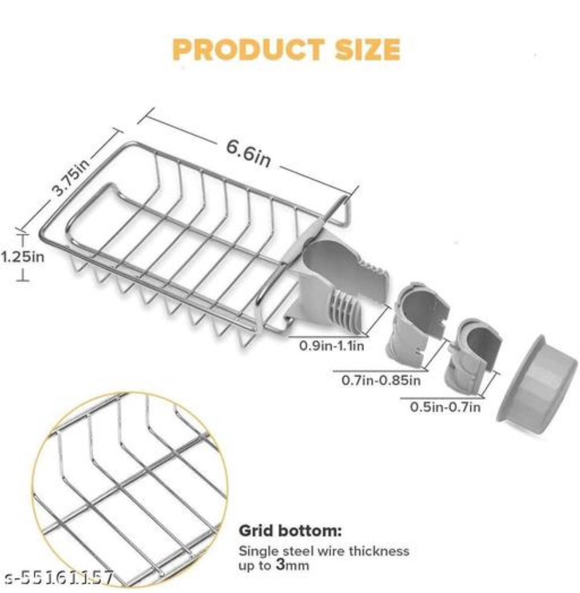 Stainless Steel Sink Caddy Organizer
