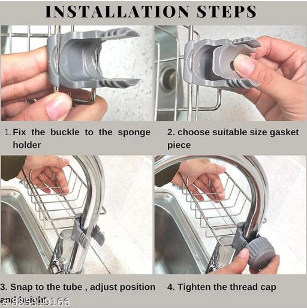 Stainless Steel Sink Caddy Organizer